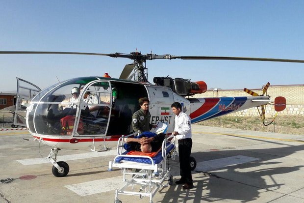 نجات جان ۲ بیمار با استفاده از اورژانس هوایی در خراسان شمالی